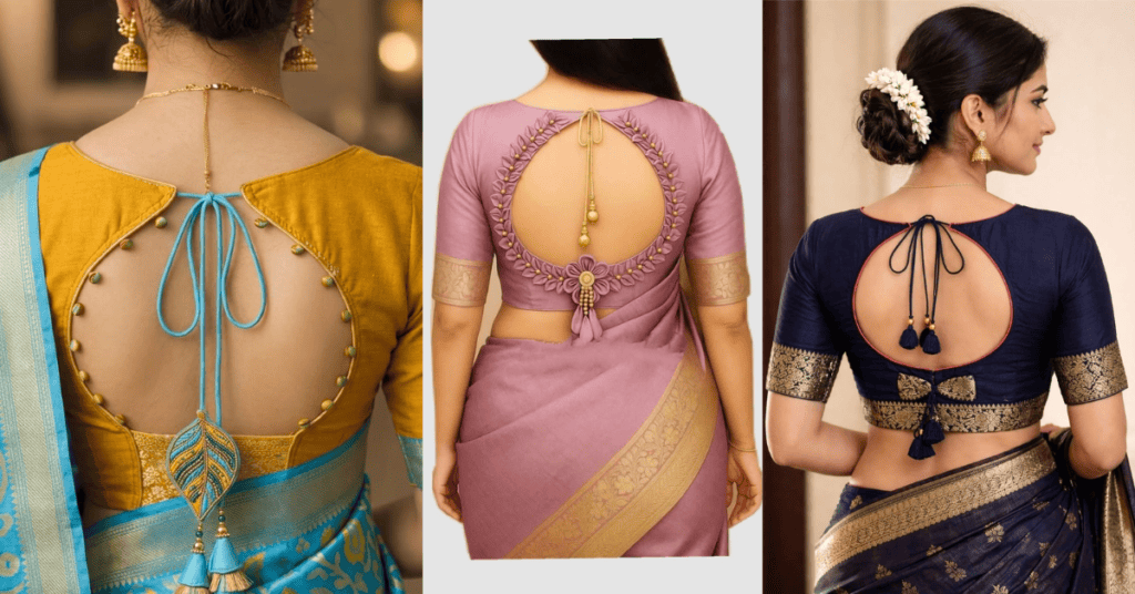 Back Neck Silk Saree Blouse Designs 2026