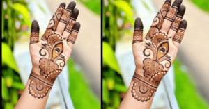 Easy Mehndi Design - Simple Front Hand Mehndi Design for Beginners