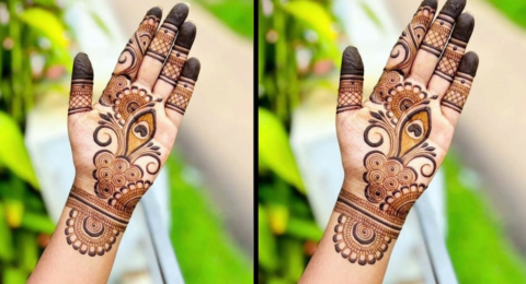Easy Mehndi Design - Simple Front Hand Mehndi Design for Beginners