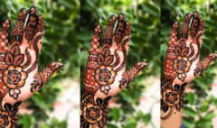 Simple Rose Mehndi Design with Beautiful Floral Pattern for Front Hand