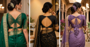 Traditional Back Side Blouse Design 2026