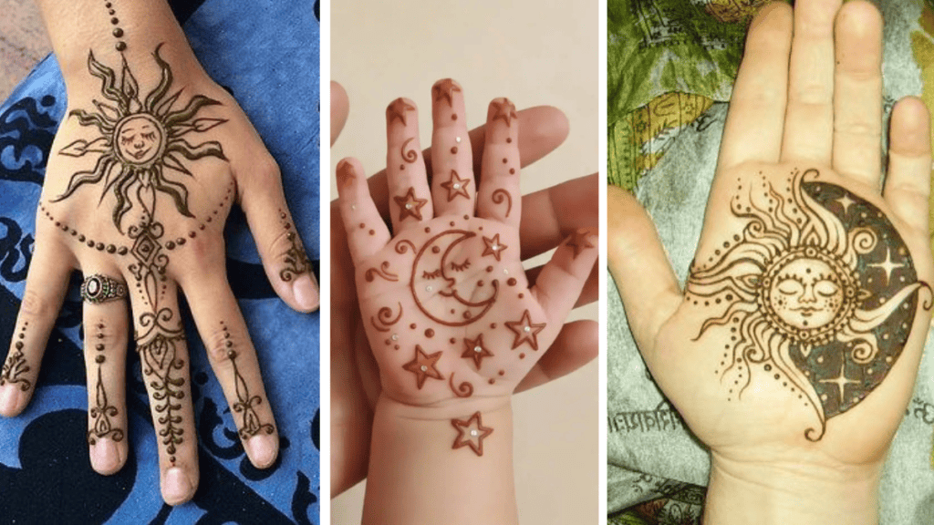 बच्चों के लिए मेहंदी: बच्चों के छोटे हाथों के लिए कार्टून, बटरफ्लाई और फ्लोरल पैटर्न्स।