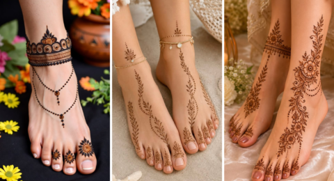 Floral Leg Mehndi 2026