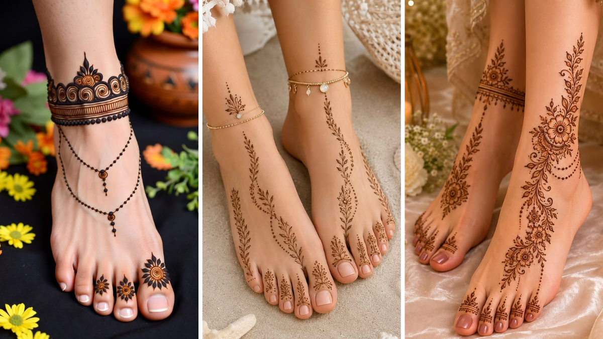 Floral Leg Mehndi 2026