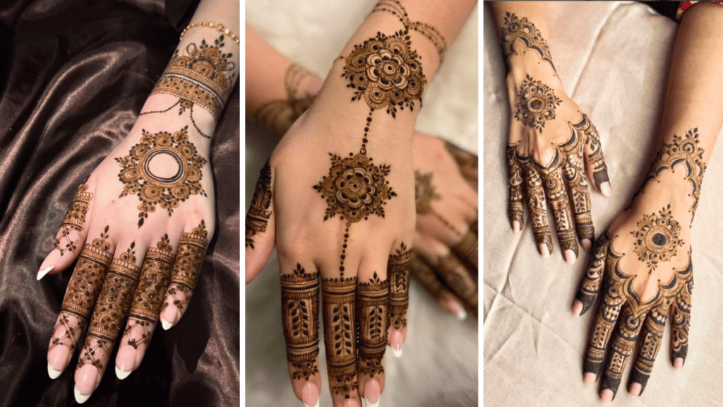Simple Circle Mehndi Designs