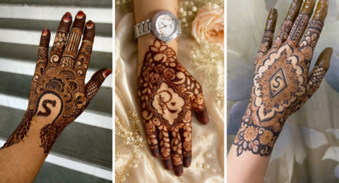 Personalized Initials Mehndi