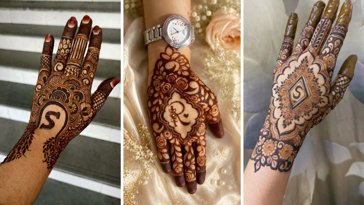 Personalized Initials Mehndi