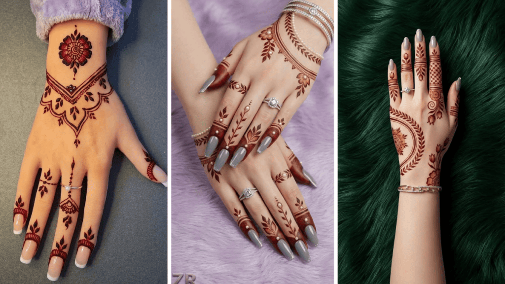 Jewellery Style Mehndi Pattern