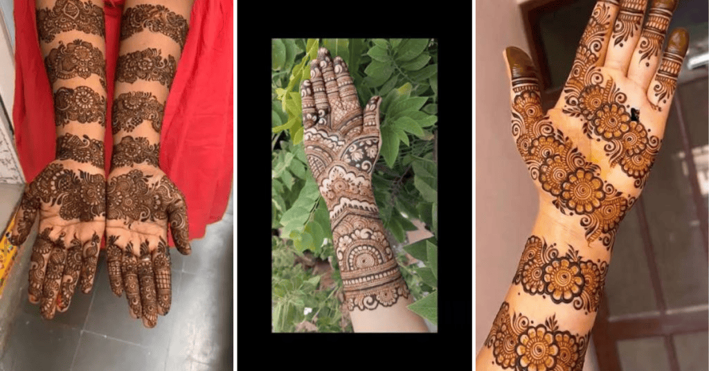 Jewellery Style Mehndi Pattern