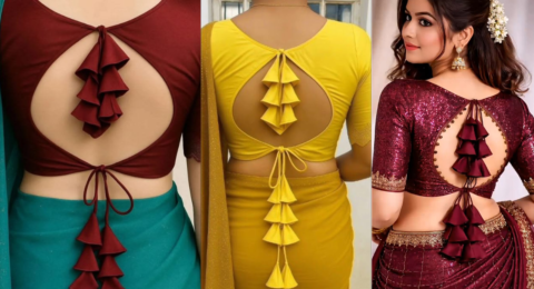 Back Neck Silk Saree Blouse Designs 2026