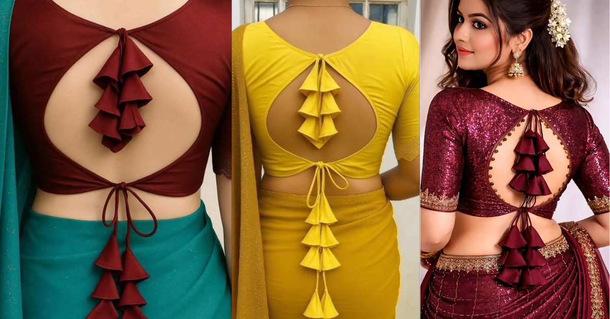 Back Neck Silk Saree Blouse Designs 2026