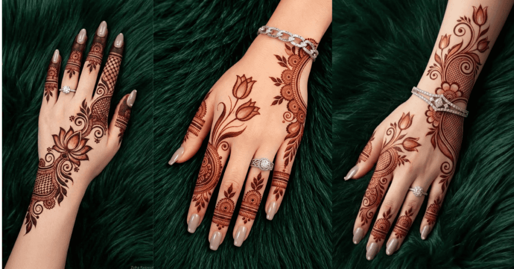 Simple mehndi design image 2026