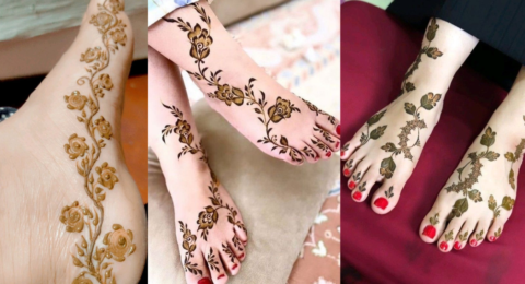 Easy Leg Mehndi Design 2026