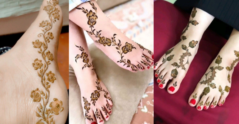 Easy Leg Mehndi Design 2026