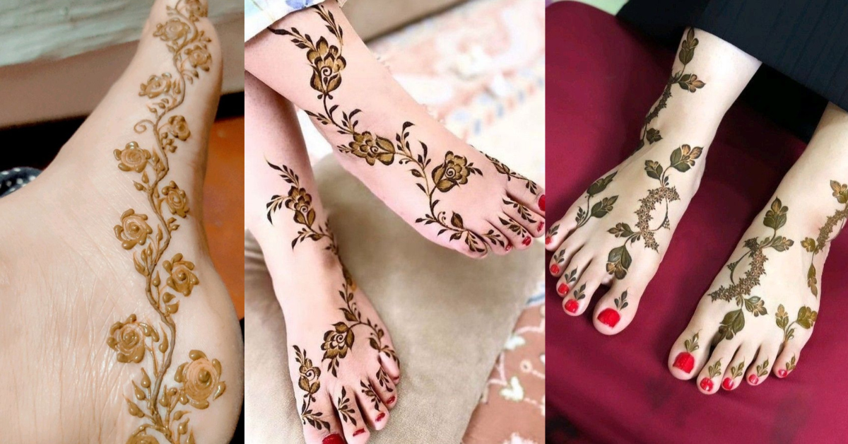 Easy Leg Mehndi Design 2026