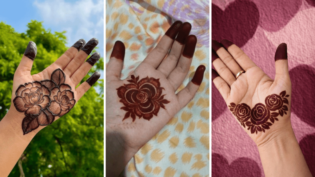 Rose Mehndi Design 2026