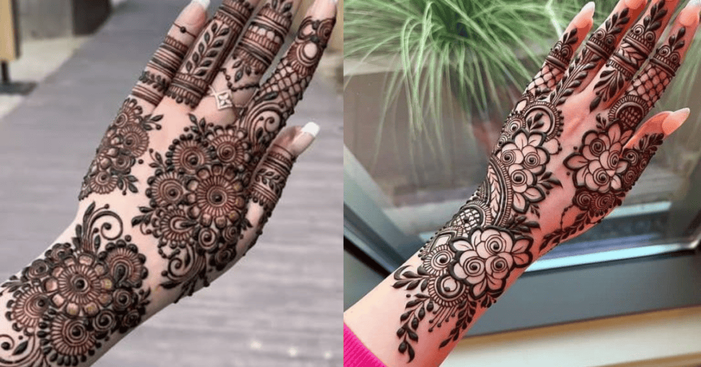 Back Hand Mehndi Design 2026 के लेटेस्ट, सिंपल, स्टाइलिश और खूबसूरत मेहंदी डिज़ाइन देखें। शादी की सालगिरह के खास मौके के लिए ट्रेंडिंग बैक हैंड मेहंदी पैटर्न, आसान डिज़ाइन और नई Henna Ideas यहां पाएं।