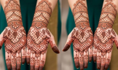 Punjabi Mehndi Design 2026 - Latest Simple Bridal Front Hand Mehndi Design