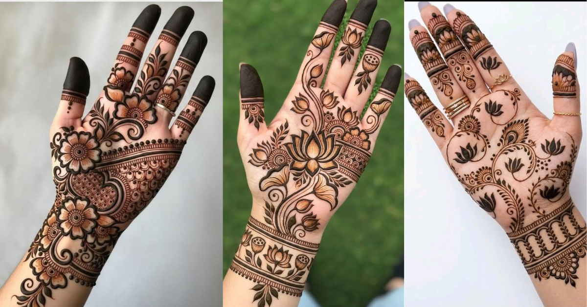 Simple Floral Mehndi Design 2026
