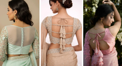 Stylish Blouse Back Design
