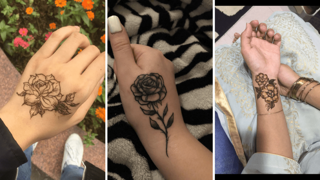 Rose Mehndi Design 2026