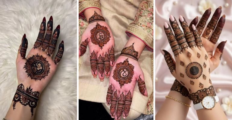 Simple Circle Mehndi Designs