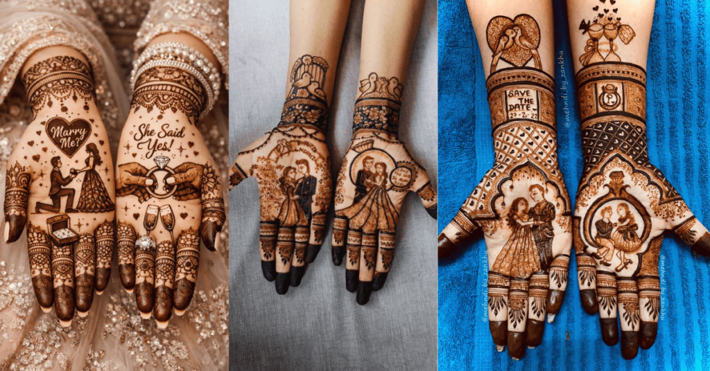 Indian Engagement Mehndi Ideas 2026 – सगाई और रिंग सेरेमनी के लिए खूबसूरत मेहंदी डिज़ाइन कलेक्शन
