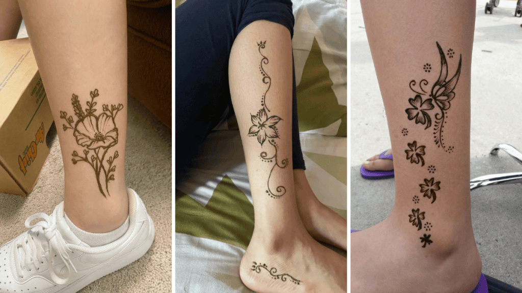 Floral Leg Mehndi 2026