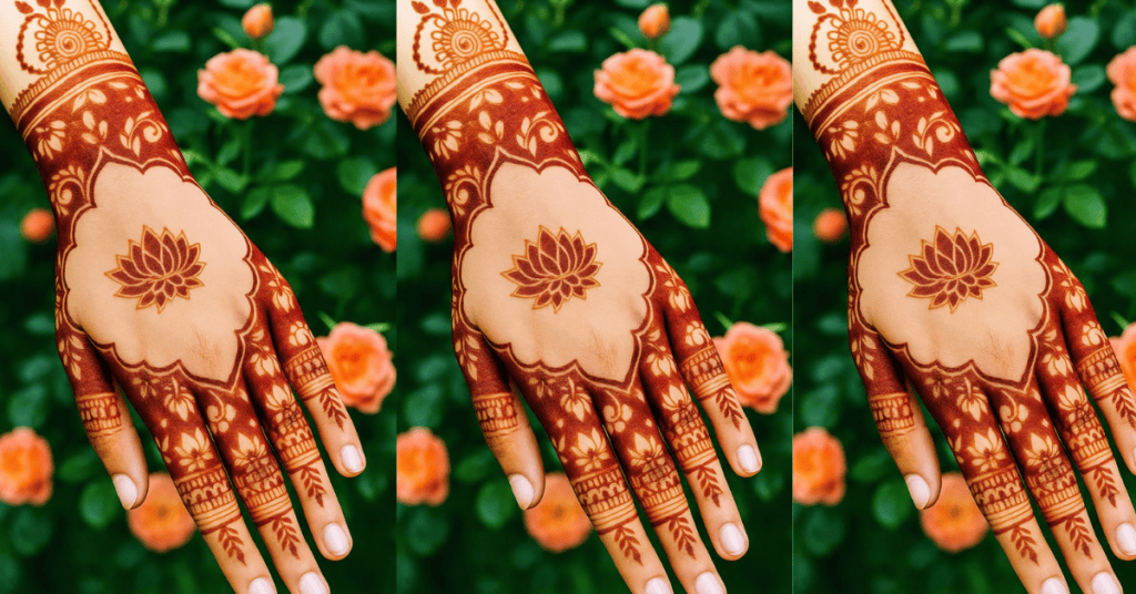 कमल मेहंदी डिज़ाइन 2026 – लेटेस्ट और खूबसूरत Lotus Mehndi Design
