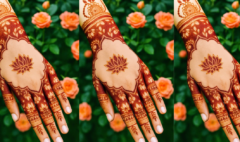 कमल मेहंदी डिज़ाइन 2026 – लेटेस्ट और खूबसूरत Lotus Mehndi Design