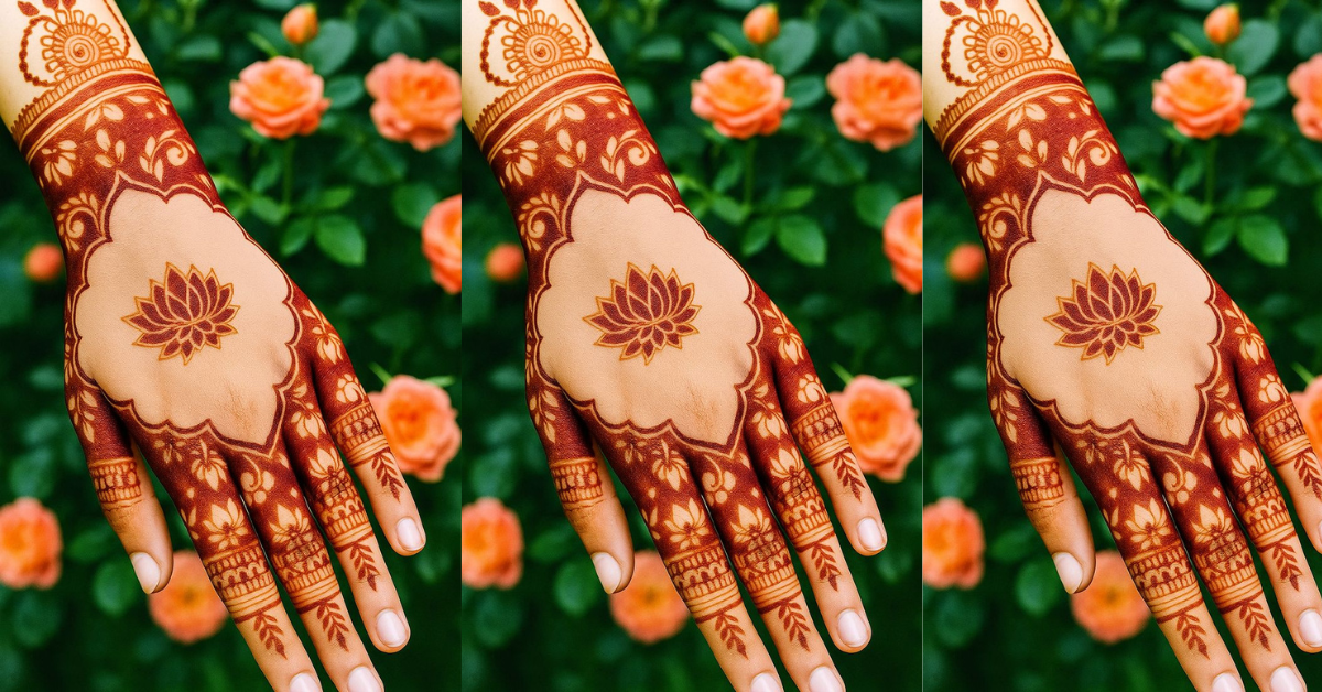कमल मेहंदी डिज़ाइन 2026 – लेटेस्ट और खूबसूरत Lotus Mehndi Design