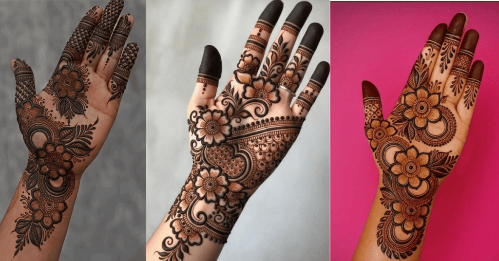 Simple mehndi design image 2026