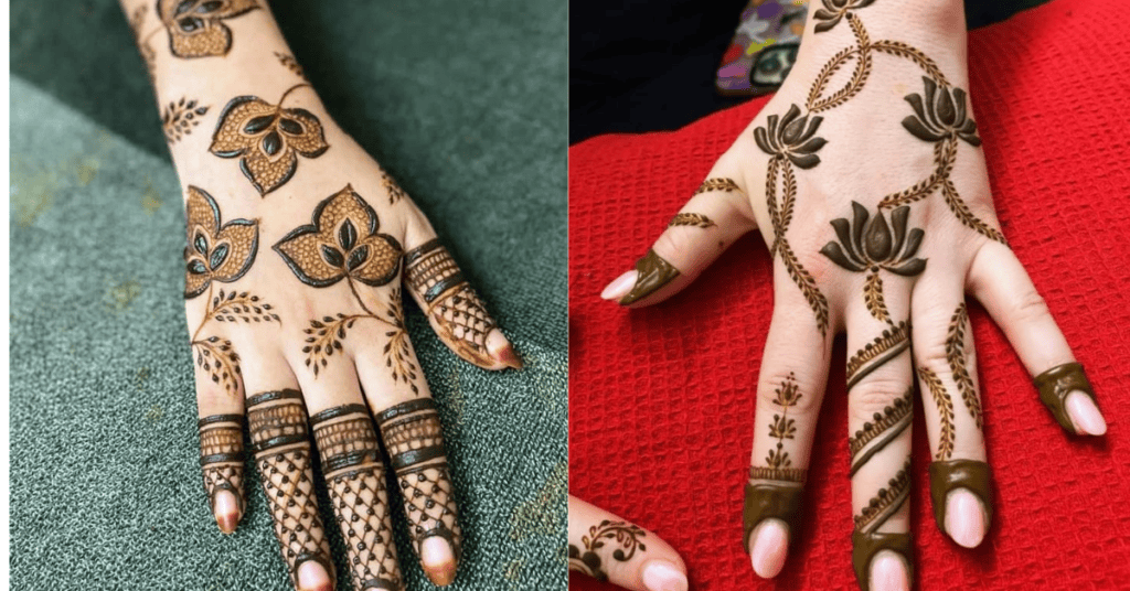 Simple mehndi design image 2026