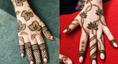 Simple mehndi design image 2026