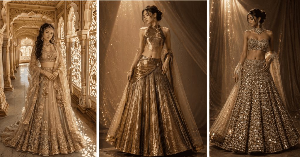 Golden Lehenga Designs 2026
