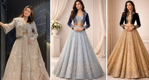 Jacket Lehenga Designs 2026 – Stylish Bridal and Wedding Lehenga