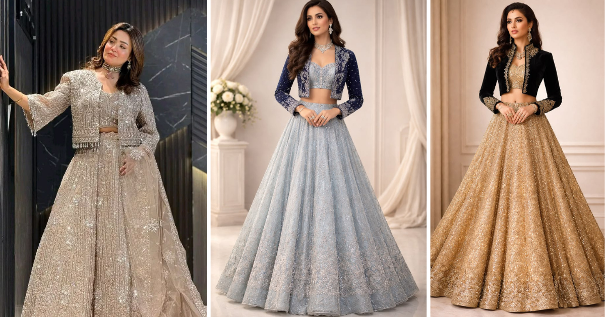Jacket Lehenga Designs 2026 – Stylish Bridal and Wedding Lehenga