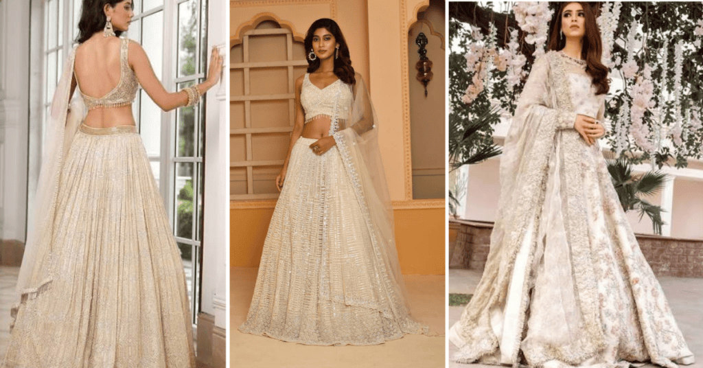 Ivory Lehenga Designs 2026 – Elegant Bridal Lehenga