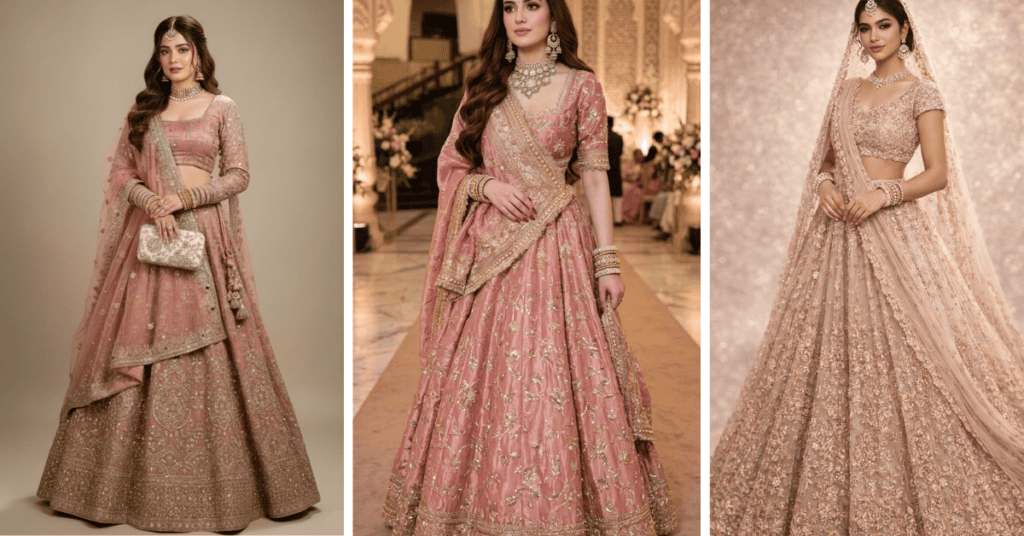 Peach Lehenga Designs 2026