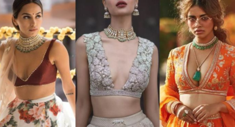 V Neck Choli