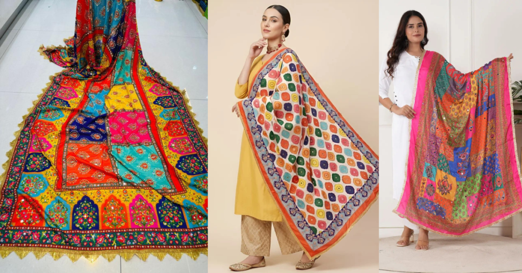 Mirror Dupatta Design
