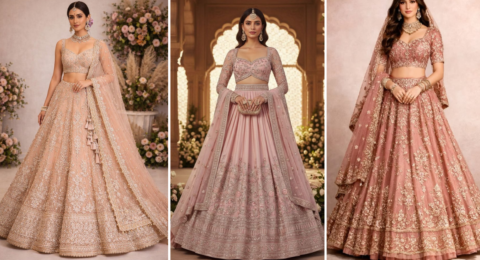 Peach Lehenga Designs 2026