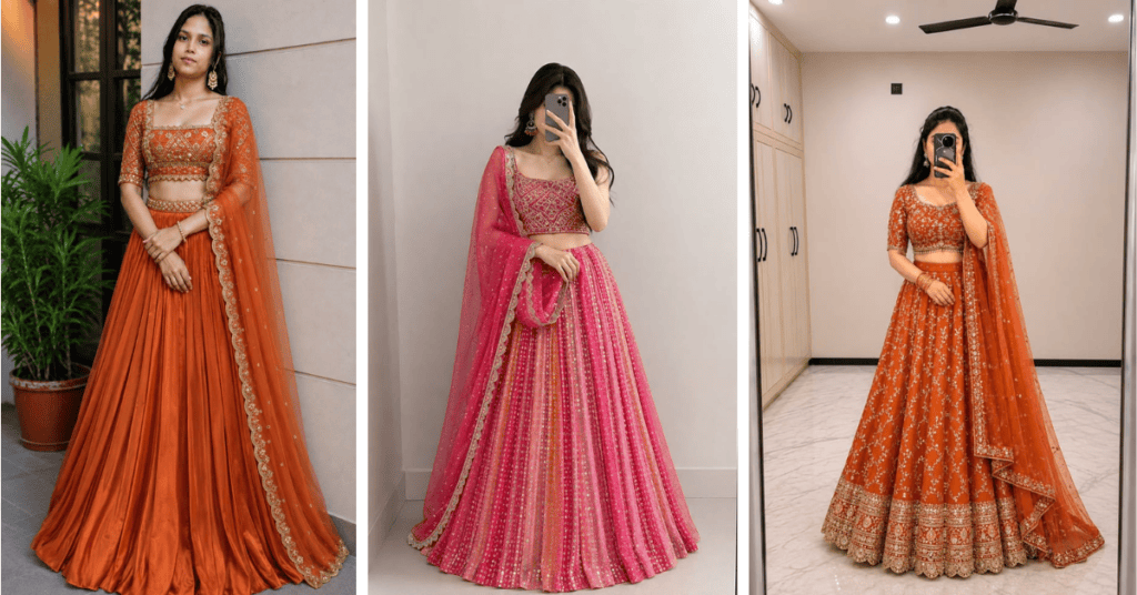 A-Line Lehenga Designs 2026