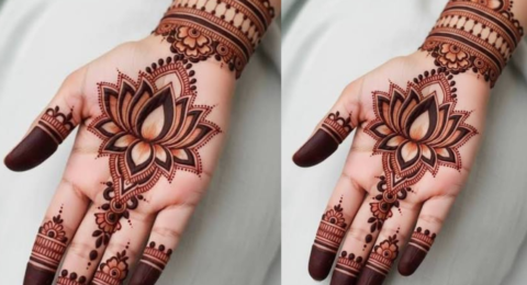 Lotus Mehndi Design | सिंपल और स्टाइलिश कमल मेहंदी डिज़ाइन