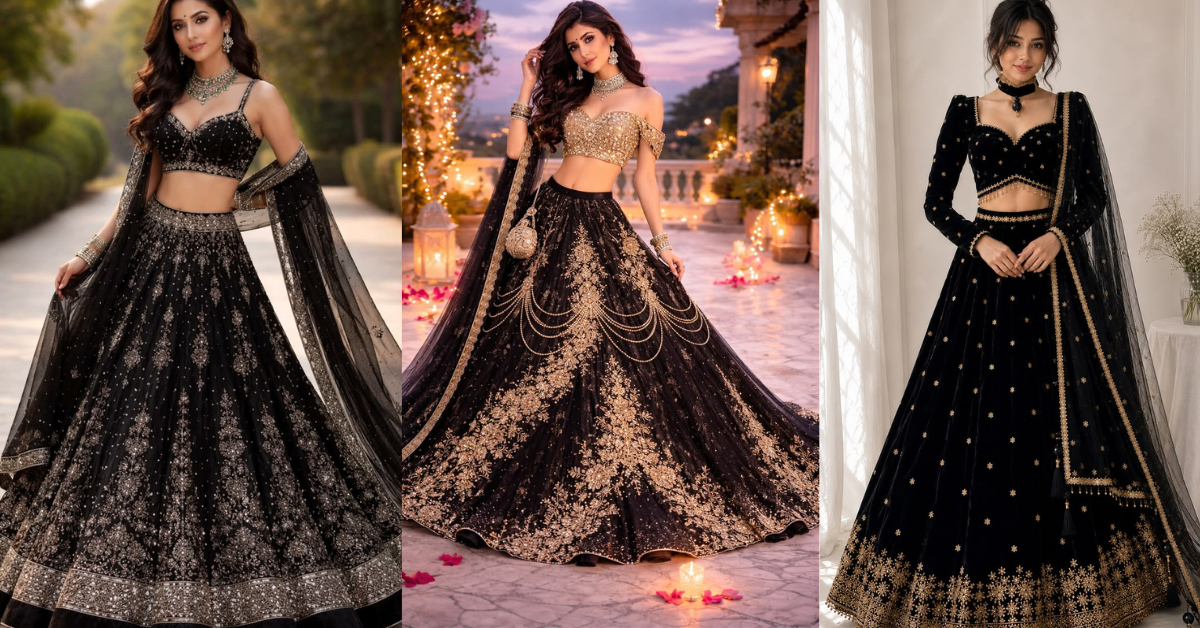 Black Lehenga Designs 2026: