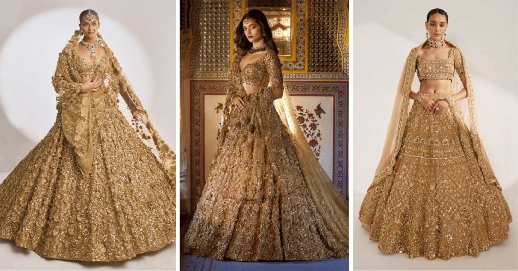Golden Lehenga Designs 2026: