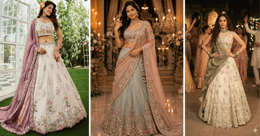 Ivory Lehenga Designs 2026 – Elegant Bridal Lehenga