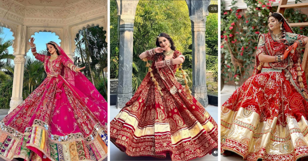 Punjabi Lehenga Designs 2026 – Traditional Phulkari Lehenga