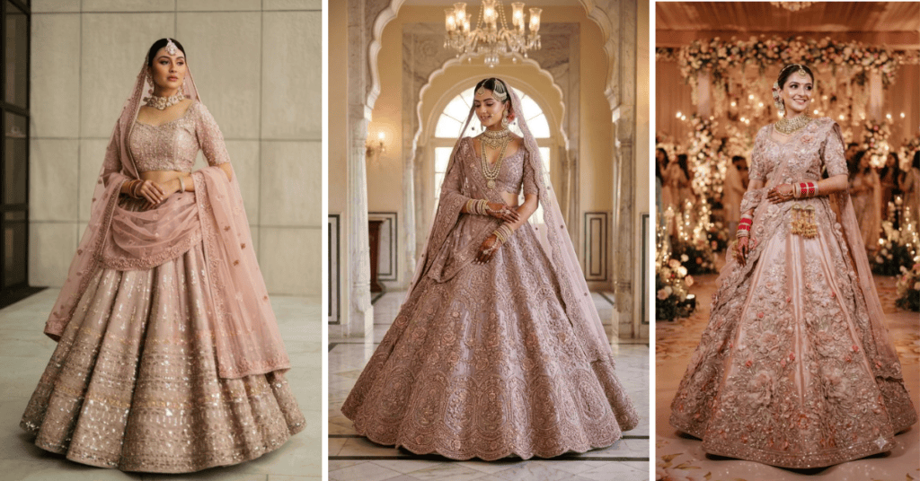 Peach Lehenga Designs 2026: