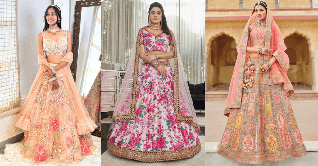 Peach Lehenga